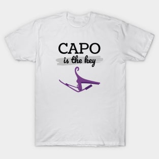 Capo is the Key Purple Capo Light Theme T-Shirt